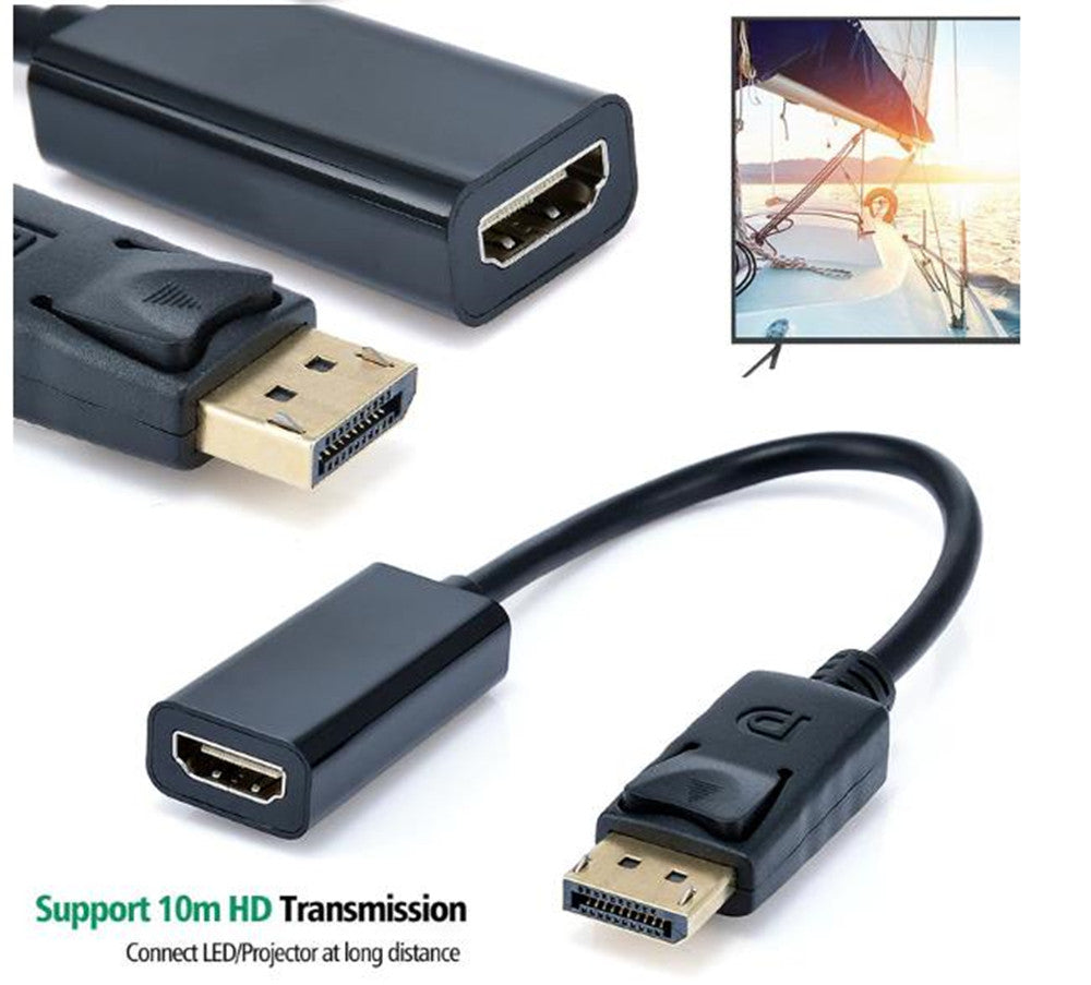 Convertisseur adaptateur DisplayPort mâle vers HDMI femelle Convertisseur adaptateur DisplayPort mâle vers HDMI femelle